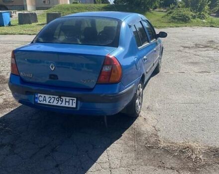 Синий Рено Клио, объемом двигателя 1.4 л и пробегом 395 тыс. км за 2100 $, фото 3 на Automoto.ua