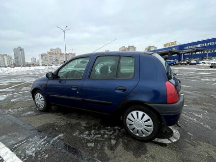 Синий Рено Клио, объемом двигателя 1.2 л и пробегом 190 тыс. км за 3000 $, фото 1 на Automoto.ua