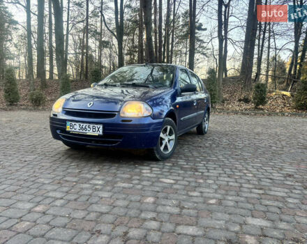 Синий Рено Клио, объемом двигателя 1.4 л и пробегом 273 тыс. км за 2500 $, фото 1 на Automoto.ua
