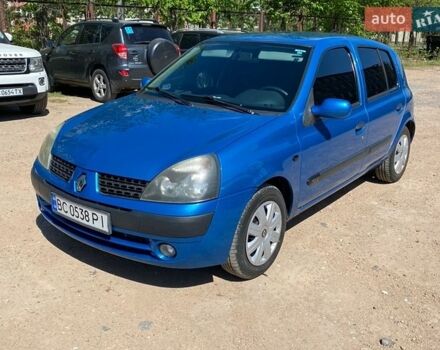 Синий Рено Клио, объемом двигателя 1.15 л и пробегом 214 тыс. км за 3550 $, фото 1 на Automoto.ua