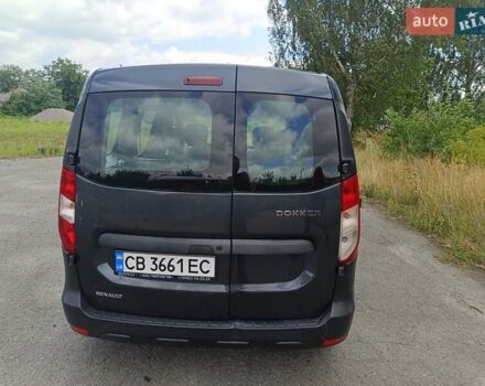 Серый Рено Dokker, объемом двигателя 1.46 л и пробегом 133 тыс. км за 8300 $, фото 6 на Automoto.ua