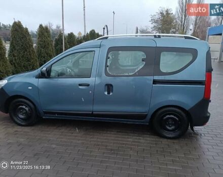 Синий Рено Dokker, объемом двигателя 1.46 л и пробегом 180 тыс. км за 7200 $, фото 1 на Automoto.ua