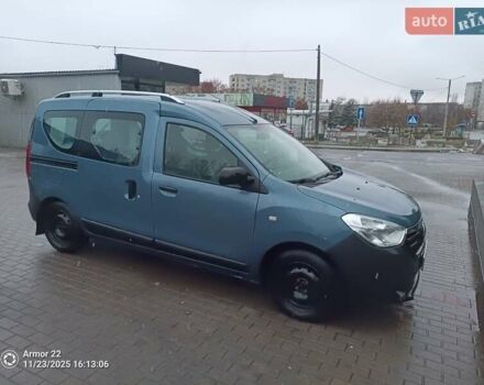 Синий Рено Dokker, объемом двигателя 1.46 л и пробегом 180 тыс. км за 7200 $, фото 1 на Automoto.ua