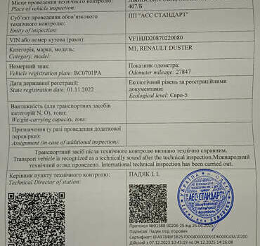 Белый Рено Дастер, объемом двигателя 1.6 л и пробегом 33 тыс. км за 16200 $, фото 37 на Automoto.ua