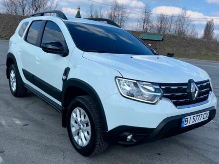 Рено Дастер 2022 в Полтаве на Automoto.ua Белый Рено Дастер, объемом двигателя 1.5 л и пробегом 69 тыс. км за 17999 $, фото 1 на Automoto.ua