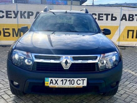 Черный Рено Дастер, объемом двигателя 1.6 л и пробегом 95 тыс. км за 9800 $, фото 1 на Automoto.ua