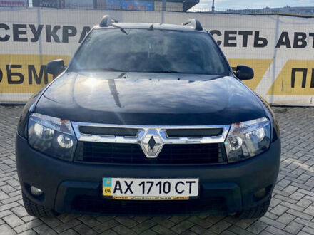 Черный Рено Дастер, объемом двигателя 1.6 л и пробегом 95 тыс. км за 10500 $, фото 1 на Automoto.ua