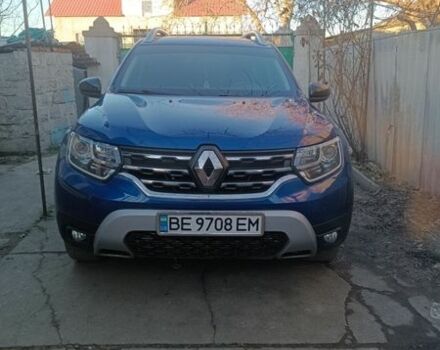 Синий Рено Дастер, объемом двигателя 1.46 л и пробегом 155 тыс. км за 16200 $, фото 1 на Automoto.ua