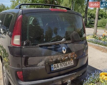 Черный Рено Эспейс, объемом двигателя 2 л и пробегом 215 тыс. км за 8500 $, фото 1 на Automoto.ua
