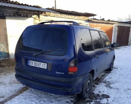 Синий Рено Эспейс, объемом двигателя 2 л и пробегом 30 тыс. км за 3450 $, фото 1 на Automoto.ua