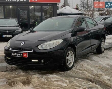 Черный Рено Флюенс, объемом двигателя 1.6 л и пробегом 195 тыс. км за 5890 $, фото 1 на Automoto.ua