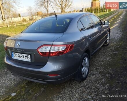 Сірий Рено Флюенс, об'ємом двигуна 1.46 л та пробігом 196 тис. км за 8200 $, фото 1 на Automoto.ua