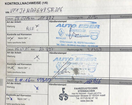 Чорний Рено Гранд Сценік, об'ємом двигуна 1.6 л та пробігом 202 тис. км за 11000 $, фото 17 на Automoto.ua