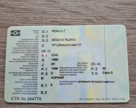 Черный Рено Гранд Сценик, объемом двигателя 1.6 л и пробегом 186 тыс. км за 11700 $, фото 3 на Automoto.ua