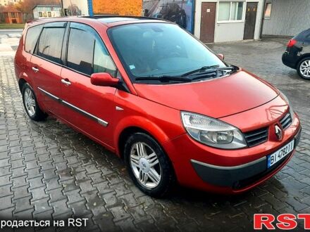 Рено Гранд Сценик 2005 в Гадяче на Automoto.ua Красный Рено Гранд Сценик, объемом двигателя 1.9 л и пробегом 319 тыс. км за 5300 $, фото 1 на Automoto.ua