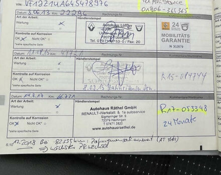 Рено Гранд Сценик, объемом двигателя 1.6 л и пробегом 180 тыс. км за 8200 $, фото 44 на Automoto.ua