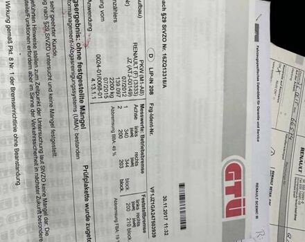 Рено Гранд Сценік, об'ємом двигуна 1.5 л та пробігом 214 тис. км за 8890 $, фото 30 на Automoto.ua