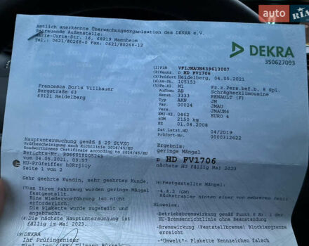 Серый Рено Гранд Сценик, объемом двигателя 2 л и пробегом 140 тыс. км за 5750 $, фото 34 на Automoto.ua