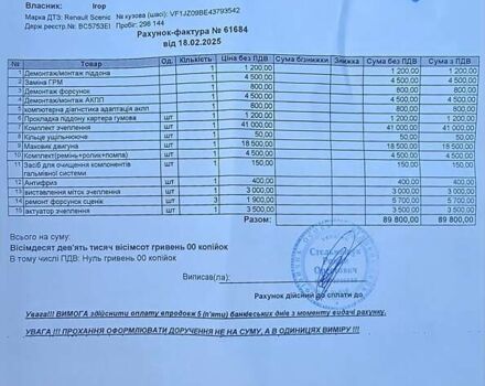 Серый Рено Гранд Сценик, объемом двигателя 1.46 л и пробегом 308 тыс. км за 7800 $, фото 1 на Automoto.ua
