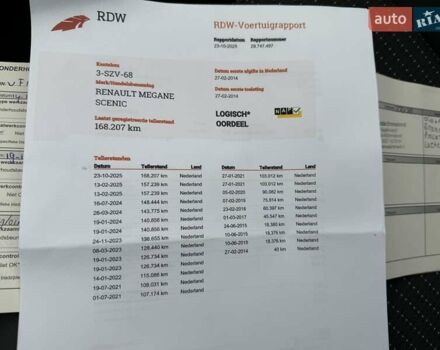 Сірий Рено Гранд Сценік, об'ємом двигуна 1.5 л та пробігом 168 тис. км за 10950 $, фото 40 на Automoto.ua