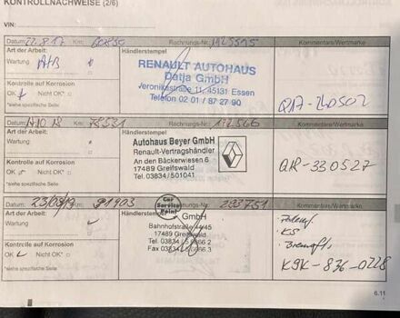 Серый Рено Гранд Сценик, объемом двигателя 1.5 л и пробегом 167 тыс. км за 10400 $, фото 63 на Automoto.ua