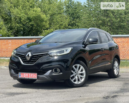 Черный Рено Kadjar, объемом двигателя 1.6 л и пробегом 161 тыс. км за 15999 $, фото 2 на Automoto.ua