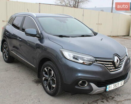 Серый Рено Kadjar, объемом двигателя 1.6 л и пробегом 92 тыс. км за 17500 $, фото 12 на Automoto.ua