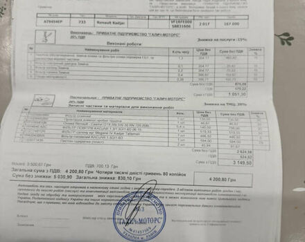 Серый Рено Kadjar, объемом двигателя 1.46 л и пробегом 184 тыс. км за 16500 $, фото 20 на Automoto.ua