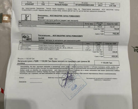 Серый Рено Kadjar, объемом двигателя 1.46 л и пробегом 184 тыс. км за 16500 $, фото 14 на Automoto.ua