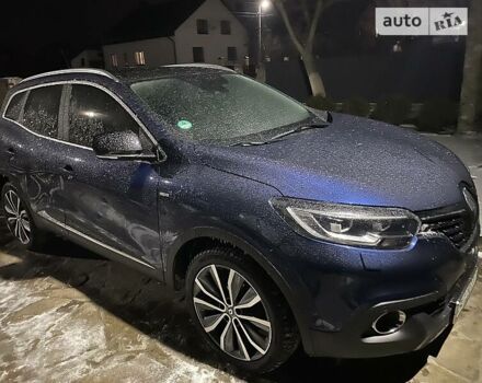 Синий Рено Kadjar, объемом двигателя 1.5 л и пробегом 122 тыс. км за 18500 $, фото 2 на Automoto.ua