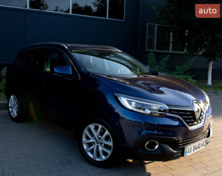 Синий Рено Kadjar, объемом двигателя 1.46 л и пробегом 86 тыс. км за 18600 $, фото 1 на Automoto.ua