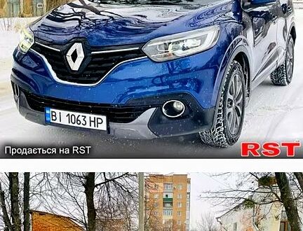 Синій Рено Kadjar, об'ємом двигуна 1.5 л та пробігом 185 тис. км за 16900 $, фото 1 на Automoto.ua