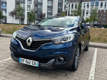 Синий Рено Kadjar, объемом двигателя 1.6 л и пробегом 188 тыс. км за 15499 $, фото 1 на Automoto.ua