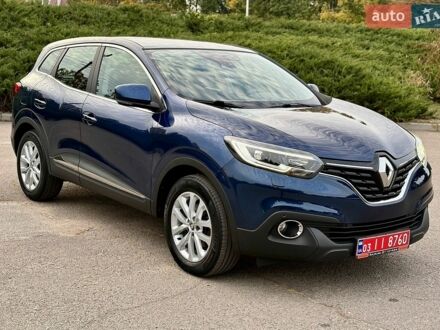 Синій Рено Kadjar, об'ємом двигуна 1.5 л та пробігом 119 тис. км за 16750 $, фото 1 на Automoto.ua