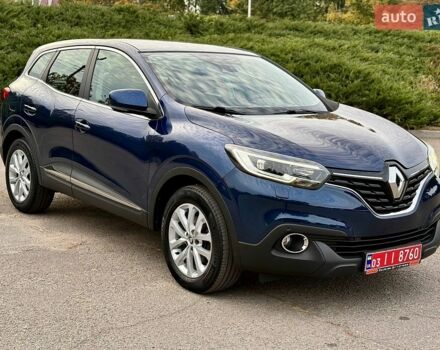 Синий Рено Kadjar, объемом двигателя 1.5 л и пробегом 119 тыс. км за 16750 $, фото 1 на Automoto.ua
