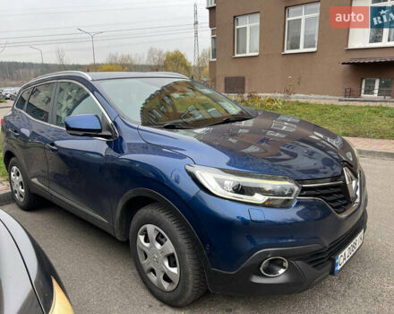 Синий Рено Kadjar, объемом двигателя 1.46 л и пробегом 109 тыс. км за 16500 $, фото 1 на Automoto.ua