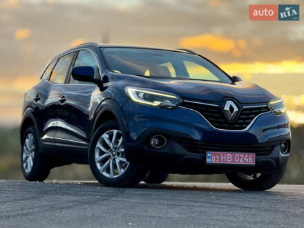 Синий Рено Kadjar, объемом двигателя 1.5 л и пробегом 179 тыс. км за 17500 $, фото 1 на Automoto.ua
