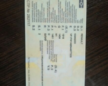 Белый Рено Кенгу Экспресс, объемом двигателя 1.5 л и пробегом 215 тыс. км за 1700 $, фото 9 на Automoto.ua