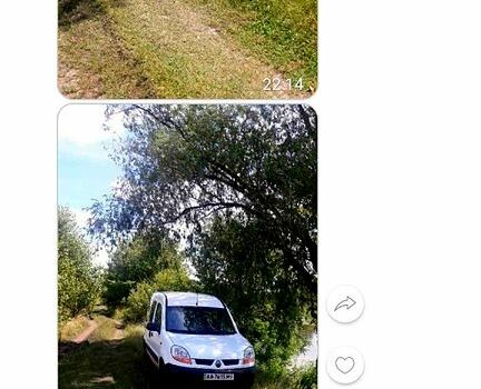 Белый Рено Кенгу, объемом двигателя 1.5 л и пробегом 310 тыс. км за 2500 $, фото 1 на Automoto.ua