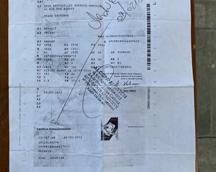 Белый Рено Кенгу, объемом двигателя 1.5 л и пробегом 290 тыс. км за 6000 $, фото 36 на Automoto.ua