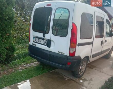 Белый Рено Кенгу, объемом двигателя 1.46 л и пробегом 195 тыс. км за 3900 $, фото 1 на Automoto.ua