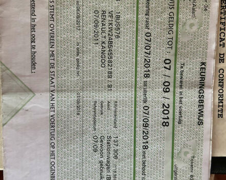 Белый Рено Кенгу, объемом двигателя 1.46 л и пробегом 174 тыс. км за 7300 $, фото 11 на Automoto.ua