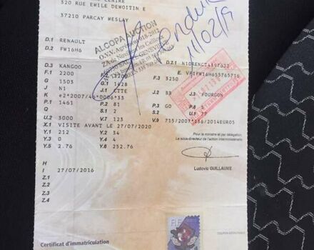 Білий Рено Кєнгу, об'ємом двигуна 1.5 л та пробігом 250 тис. км за 9700 $, фото 27 на Automoto.ua