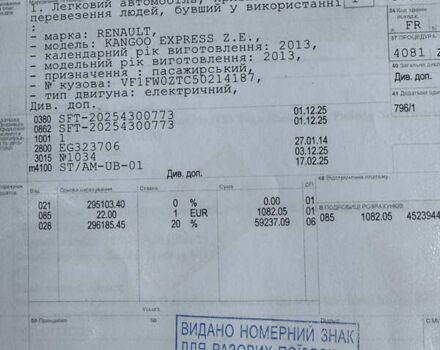 Червоний Рено Кєнгу, об'ємом двигуна 0 л та пробігом 186 тис. км за 5299 $, фото 16 на Automoto.ua