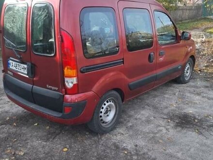 Красный Рено Кенгу, объемом двигателя 1.6 л и пробегом 128 тыс. км за 5200 $, фото 1 на Automoto.ua