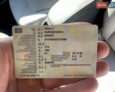 Желтый Рено Кенгу, объемом двигателя 0 л и пробегом 101 тыс. км за 5300 $, фото 29 на Automoto.ua