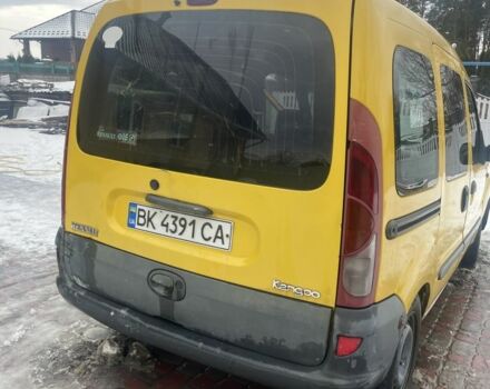 Желтый Рено Кенгу, объемом двигателя 1.9 л и пробегом 278 тыс. км за 2000 $, фото 2 на Automoto.ua