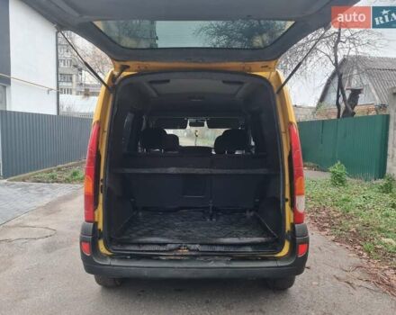 Желтый Рено Кенгу, объемом двигателя 1.46 л и пробегом 227 тыс. км за 2999 $, фото 13 на Automoto.ua