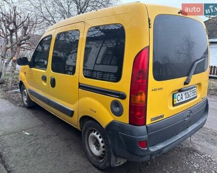 Желтый Рено Кенгу, объемом двигателя 1.46 л и пробегом 136 тыс. км за 3600 $, фото 3 на Automoto.ua