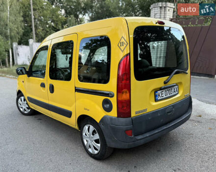 Желтый Рено Кенгу, объемом двигателя 1.46 л и пробегом 250 тыс. км за 3899 $, фото 3 на Automoto.ua